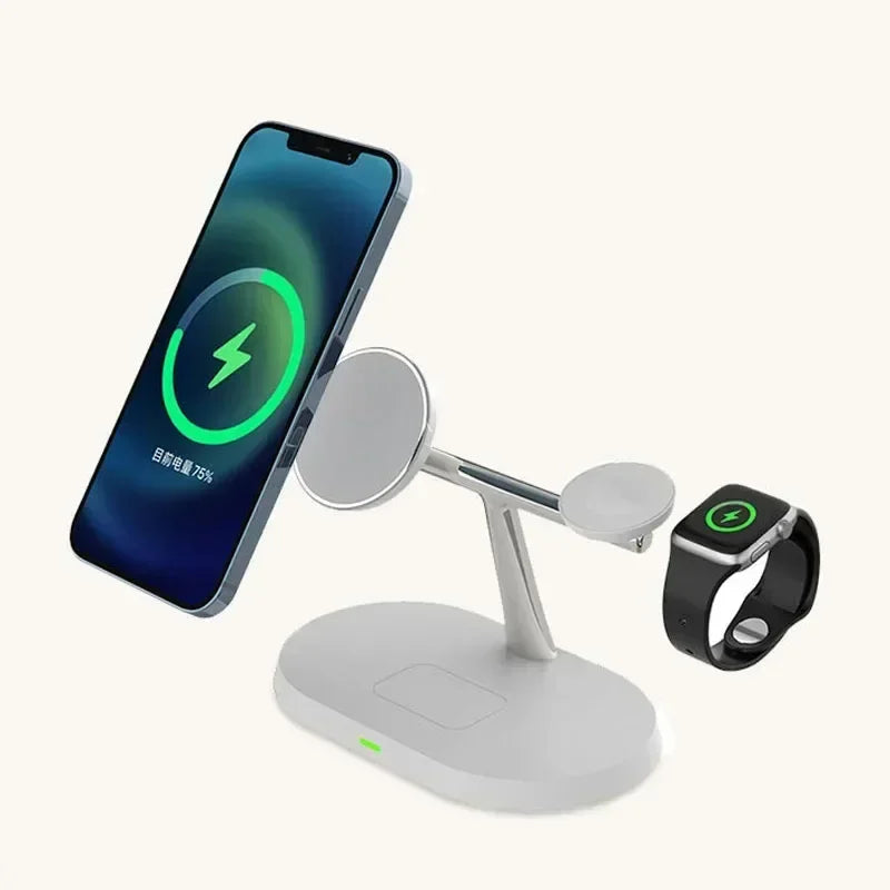 3 in 1 Wireless Charger for IPhone 15 14 13 12 Pro Max for Apple Watch 9 8 7 6 5 Airpods Pro 2 3 Fast Charging Station