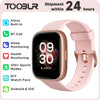 Alexa Built-in TOOBUR Smart Watch Heart Rate Monitor Sleep Tracker Pedometer IP68 Waterproof Smartwatch Compatible Android iOS