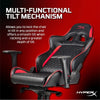 HyperX blast gaming chair-ergonomic gaming chair, leather upholstery video game chair-Red Black PC racing tilt gaslift foam