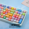 KBDiy KOA Profile Gummy Bears Keycap PBT Custom Korean Keycaps for Mechanical Keyboard Game Cute 141 Keys Caps ISO 7U Space Bar